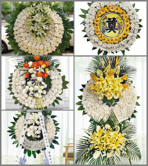 湖北十堰市郧西县上津镇伍峪坪村花圈速递